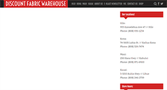 Desktop Screenshot of discountfabricwarehouse.com