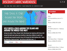 Tablet Screenshot of discountfabricwarehouse.com